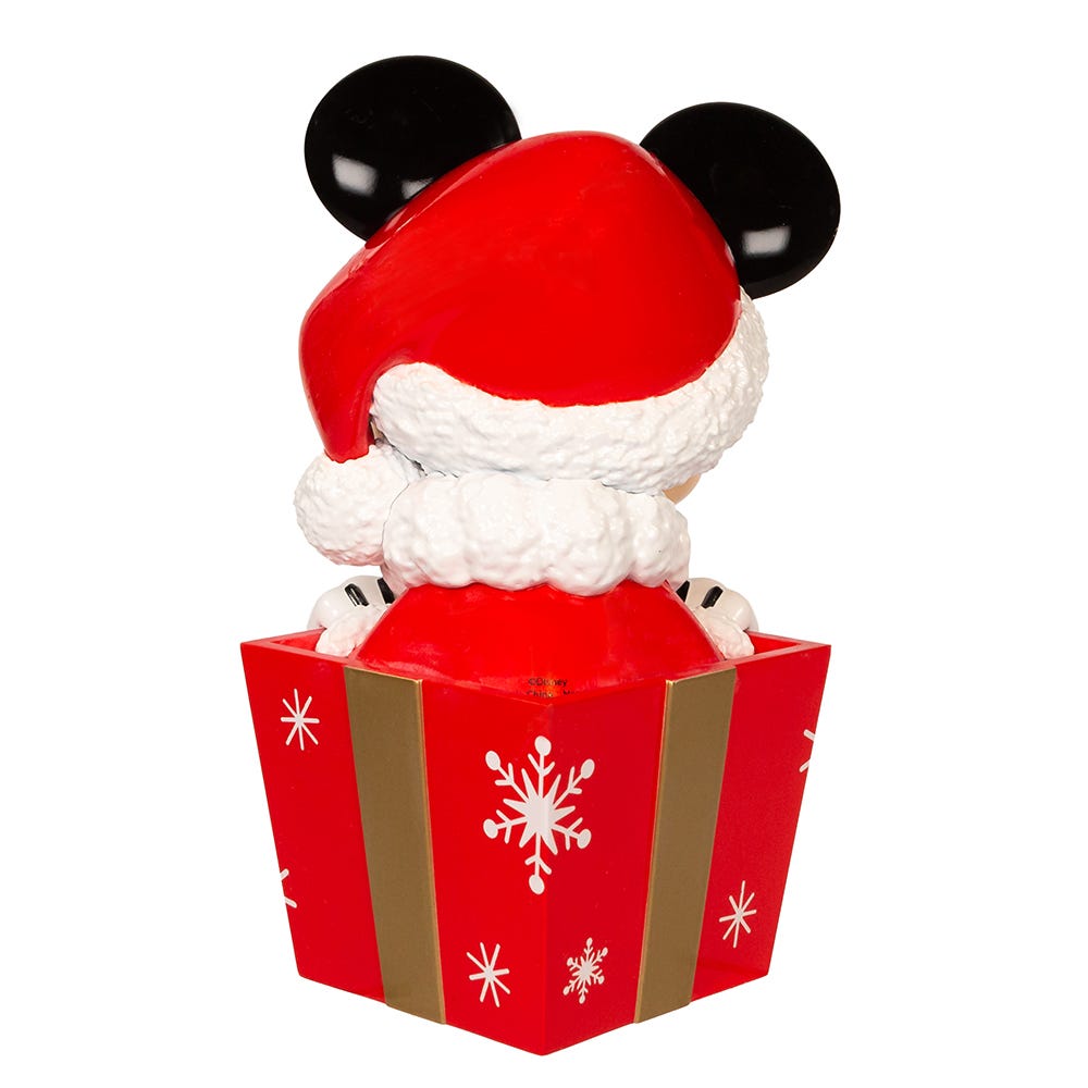 Kurt Adler 8-Inch Un-Lit Disney© Mickey In Present Tree Topper